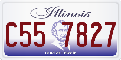 IL license plate C557827