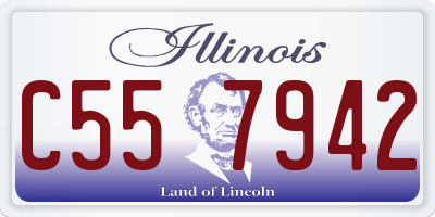 IL license plate C557942