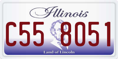 IL license plate C558051