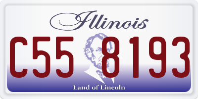 IL license plate C558193