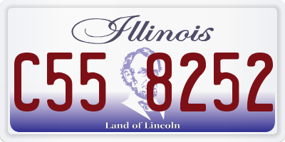 IL license plate C558252