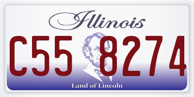 IL license plate C558274