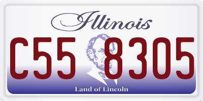 IL license plate C558305
