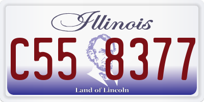 IL license plate C558377