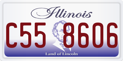 IL license plate C558606