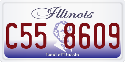 IL license plate C558609