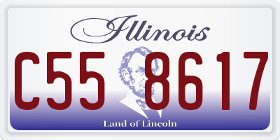 IL license plate C558617