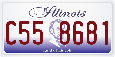 IL license plate C558681