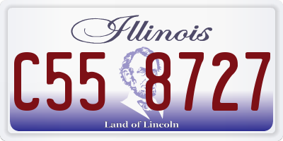 IL license plate C558727