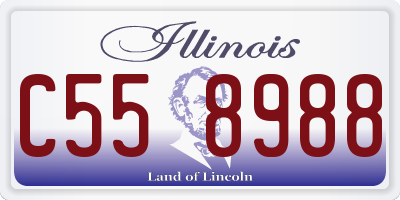 IL license plate C558988