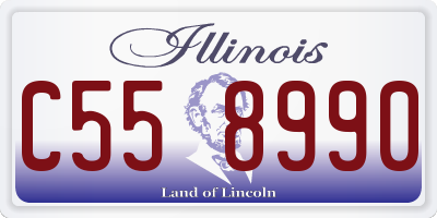 IL license plate C558990
