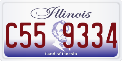 IL license plate C559334