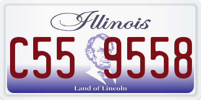 IL license plate C559558