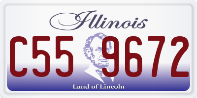 IL license plate C559672
