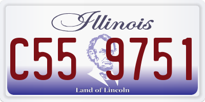 IL license plate C559751