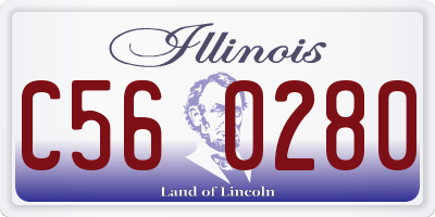 IL license plate C560280