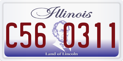 IL license plate C560311