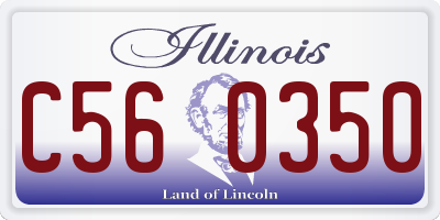 IL license plate C560350