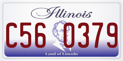 IL license plate C560379