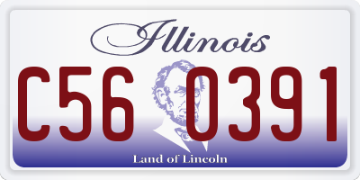 IL license plate C560391