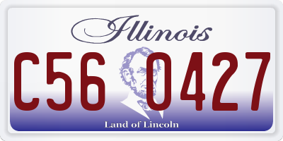 IL license plate C560427