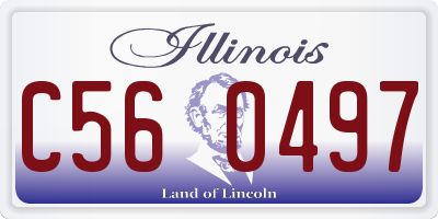 IL license plate C560497