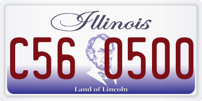 IL license plate C560500