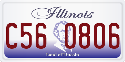 IL license plate C560806