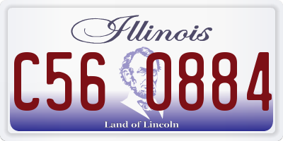 IL license plate C560884