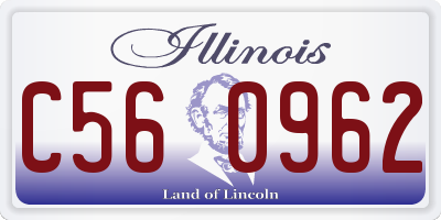 IL license plate C560962