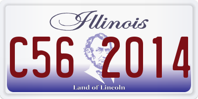 IL license plate C562014