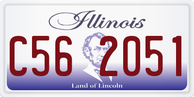 IL license plate C562051