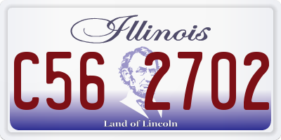 IL license plate C562702