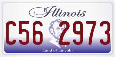 IL license plate C562973