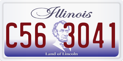 IL license plate C563041