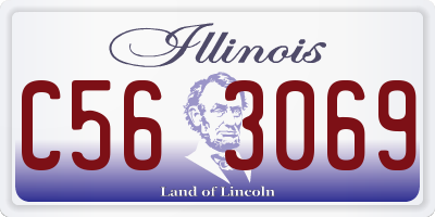 IL license plate C563069