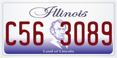 IL license plate C563089
