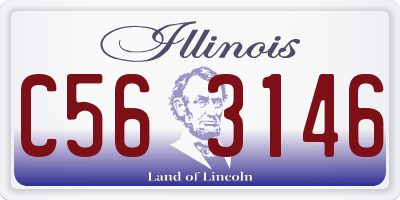 IL license plate C563146