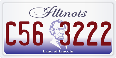 IL license plate C563222