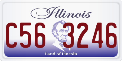 IL license plate C563246