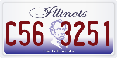 IL license plate C563251