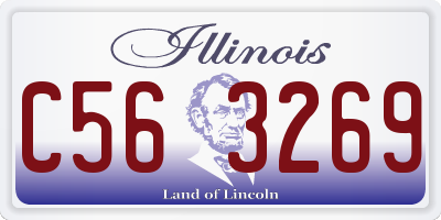 IL license plate C563269