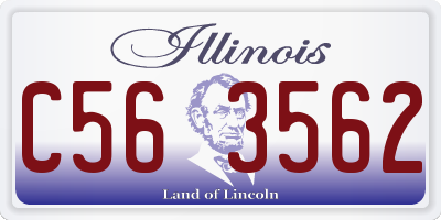 IL license plate C563562