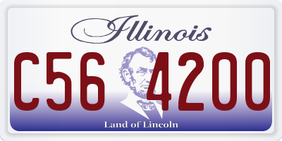 IL license plate C564200