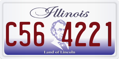 IL license plate C564221