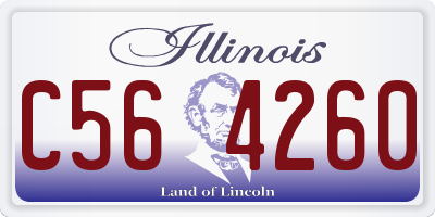 IL license plate C564260