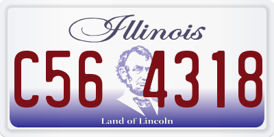 IL license plate C564318