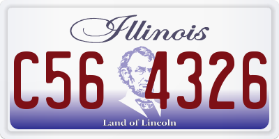 IL license plate C564326