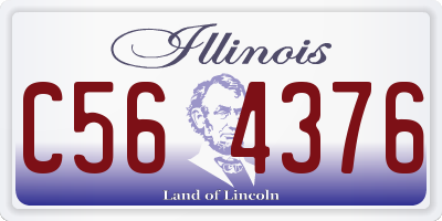 IL license plate C564376