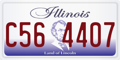 IL license plate C564407